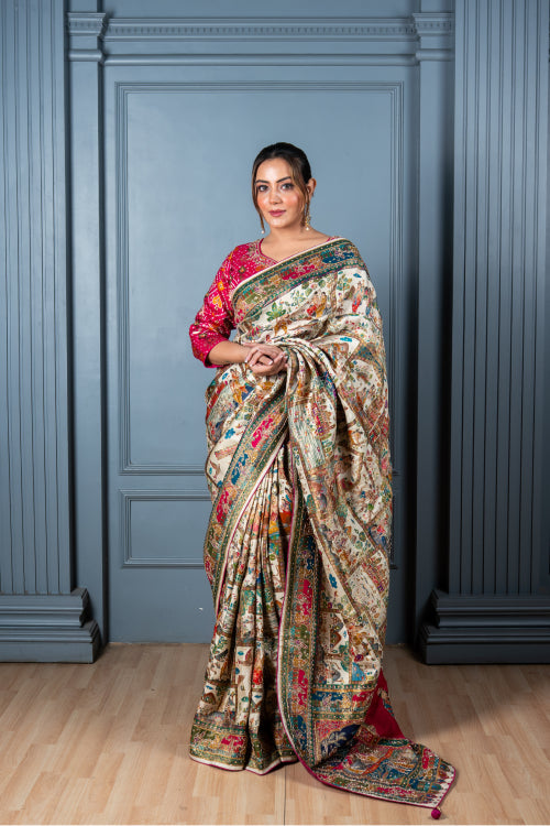 Multicolor Paithani Designer Saree
