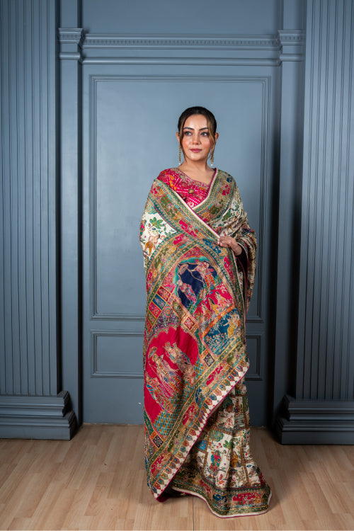 Multicolor Paithani Designer Saree