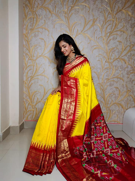 Indian Handloom Soft Silk Saree With Rich Ikkat Digital Print | Premium Collection