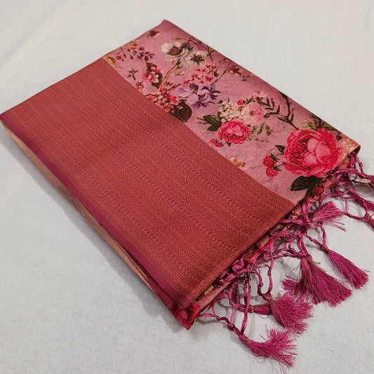Rich Look Soft Silk Saree With Elegant Digital Design | Premium Collection