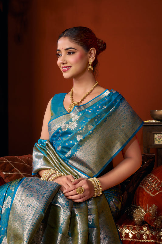 Jacquard Zari Weaving Soft Silk Saree