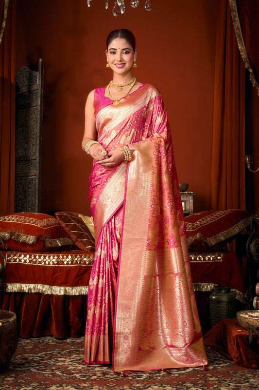 Jacquard Zari Weaving Soft Silk Saree