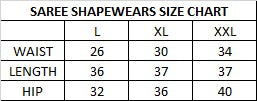 Saree Shapewear Petticoat with Drawstring – Spandex 4-Way Lycra - Light Color