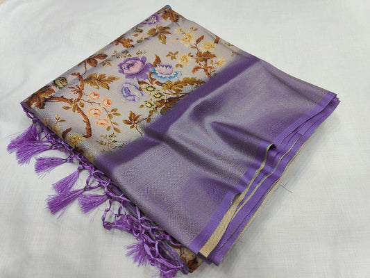 Lightweight Soft Silk Saree With All Over Digital Print | Premium Collection