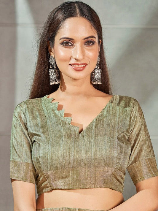 Function Ready Saree Grey Pure Soft Art Silk With Pattu Print Design | Premium Collection