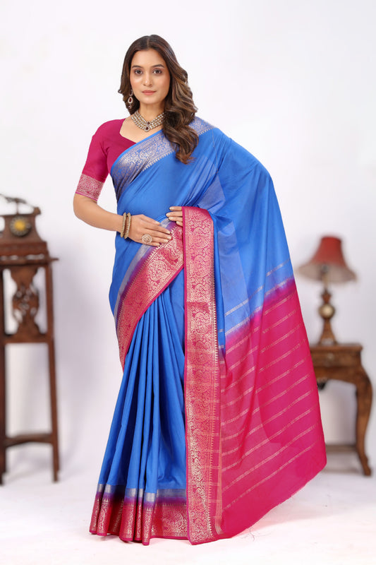 Designer Look Mysore Silk Saree In Solid Plain | Premium Collection