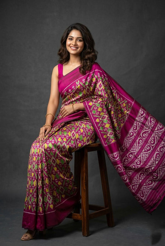 Pink Barista Soft Silks Saree with Traditional Zari Border | Premium Collection