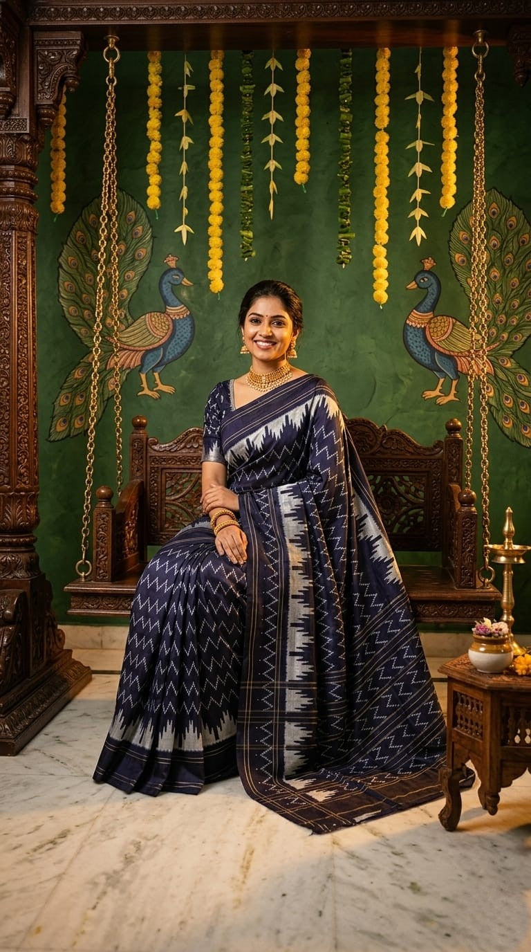 Black and Grey Barista Soft Silks Saree with Rich Designer Pallu | Premium Collection