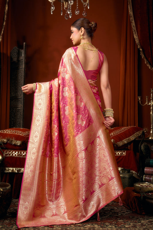 Jacquard Zari Weaving Soft Silk Saree