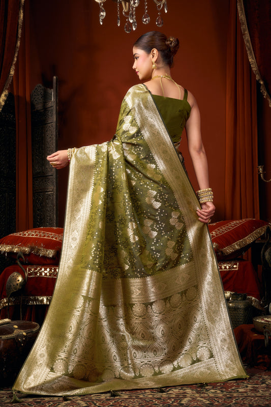 Jacquard Zari Weaving Soft Silk Saree