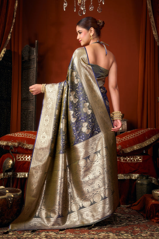 Jacquard Zari Weaving Soft Silk Saree