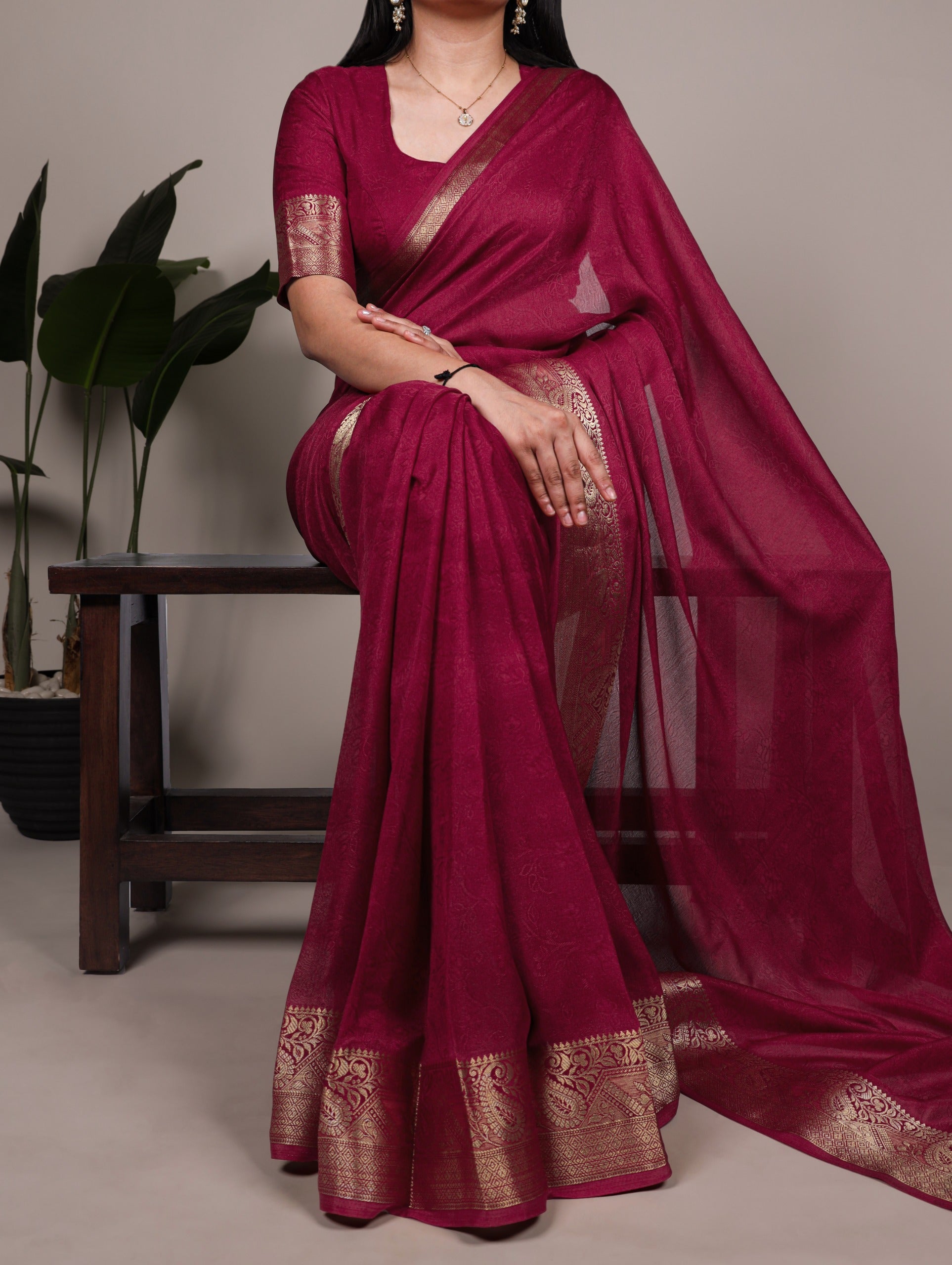 Mass Mello Zari Weaving Saree