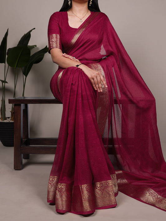 Mass Mello Zari Weaving Saree