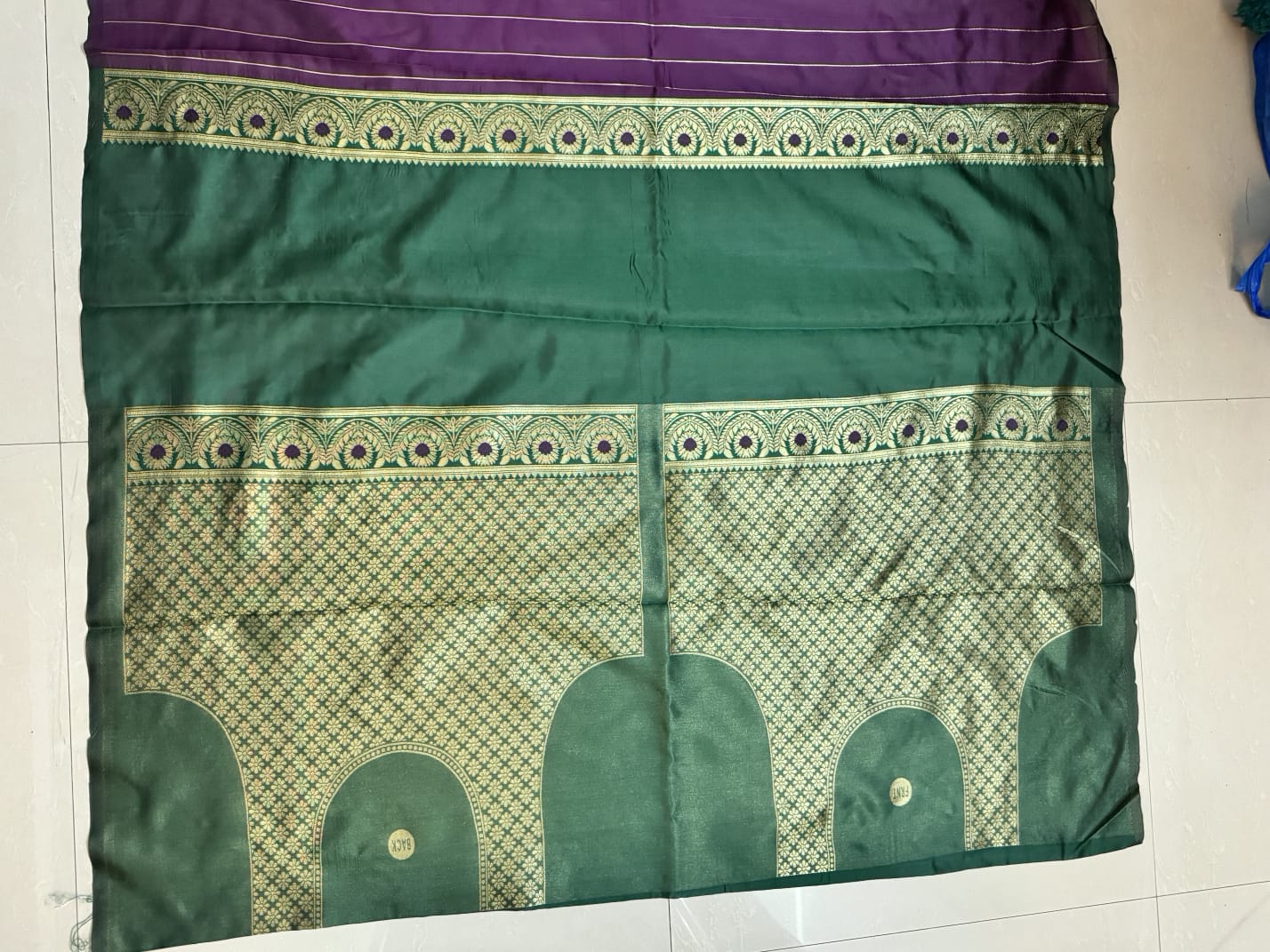 Beautiful Jaquard Saree For Women - Indigo