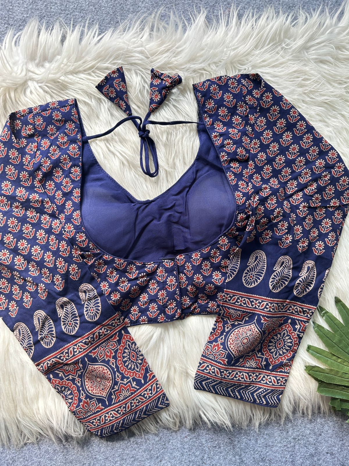 AJRAKH SABYASACHI FLOWER PRINTS BLOUSE