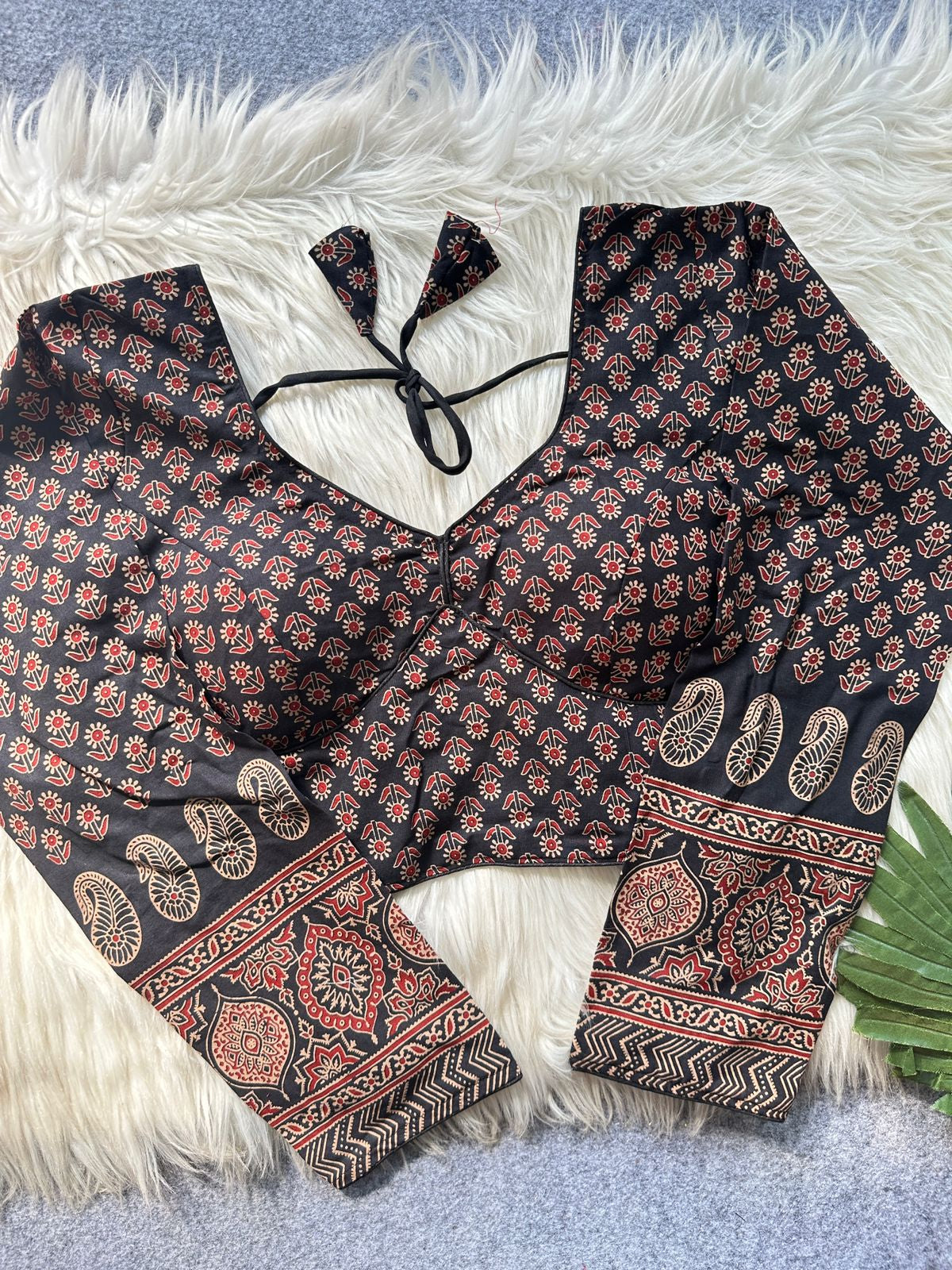 AJRAKH SABYASACHI FLOWER PRINTS BLOUSE