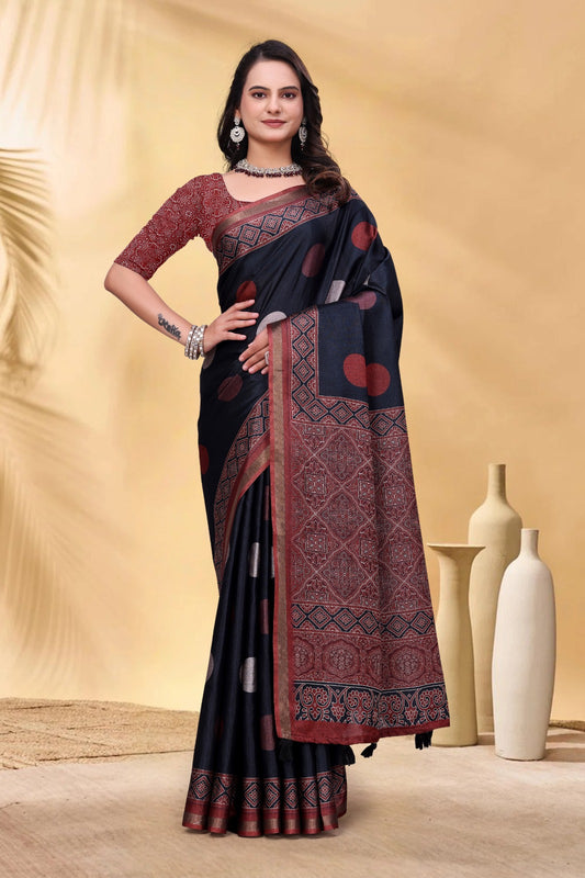 BEAUTIFULLY CRAFTED MAL COTTON BLACK