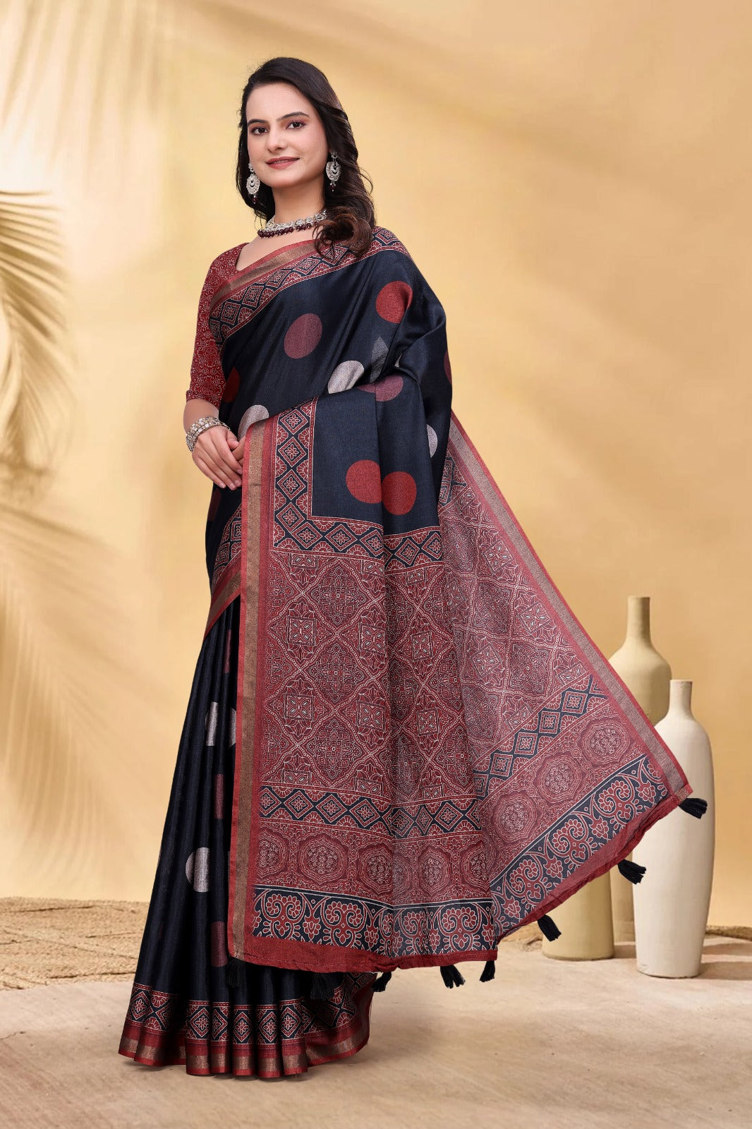 BEAUTIFULLY CRAFTED MAL COTTON BLACK