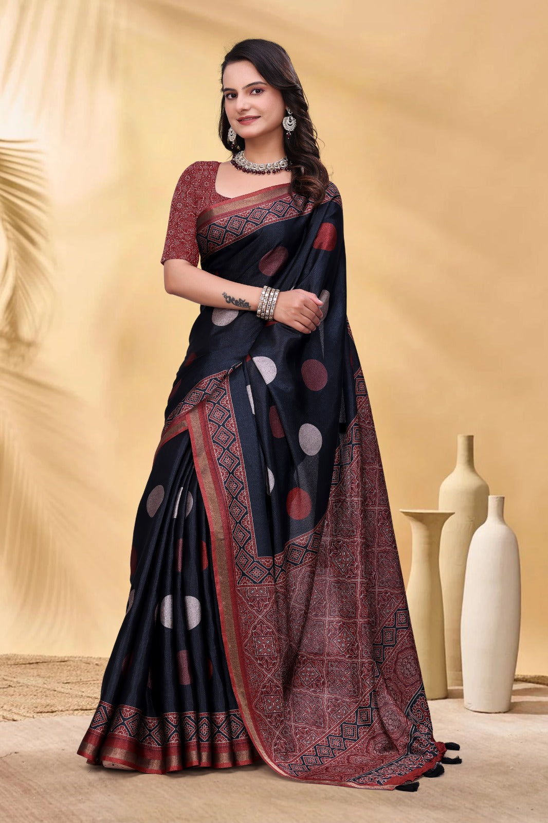 BEAUTIFULLY CRAFTED MAL COTTON BLACK
