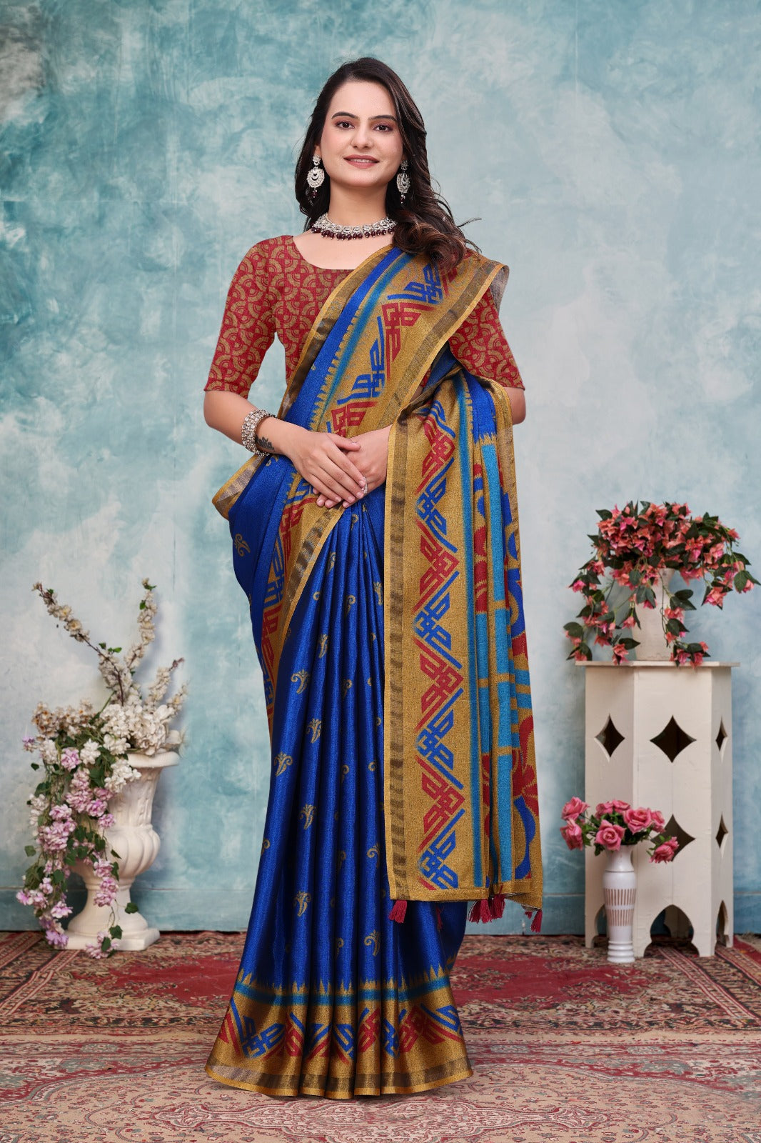 BEAUTIFULLY CRAFTED MAL COTTON BLUE