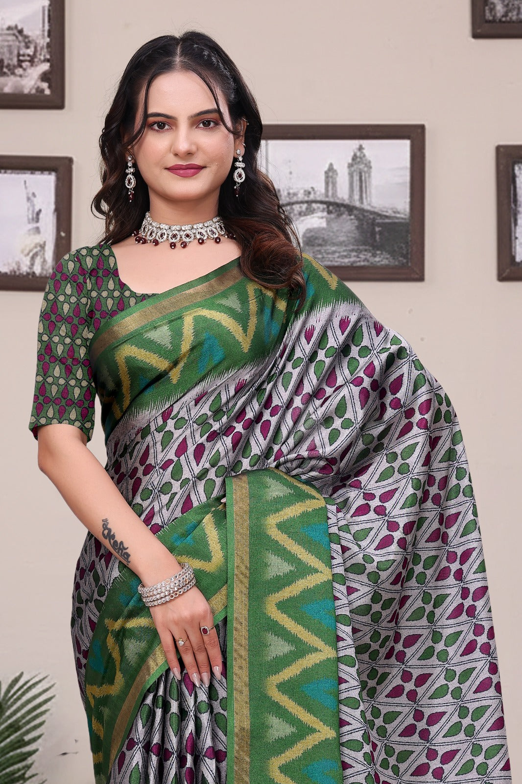 BEAUTIFULLY CRAFTED MAL COTTON GREEN