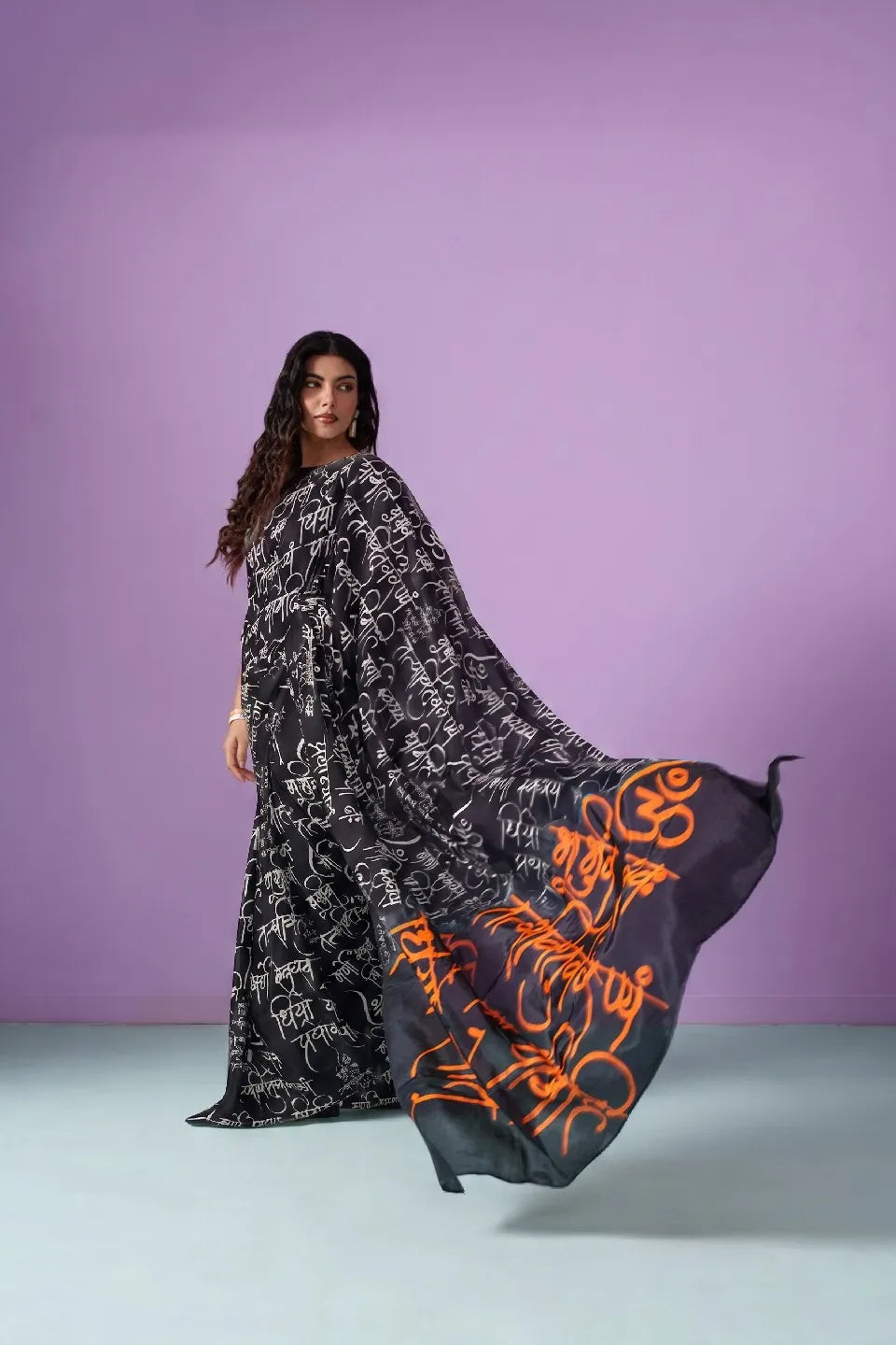 Japan Satin Devsena Digital Print Saree