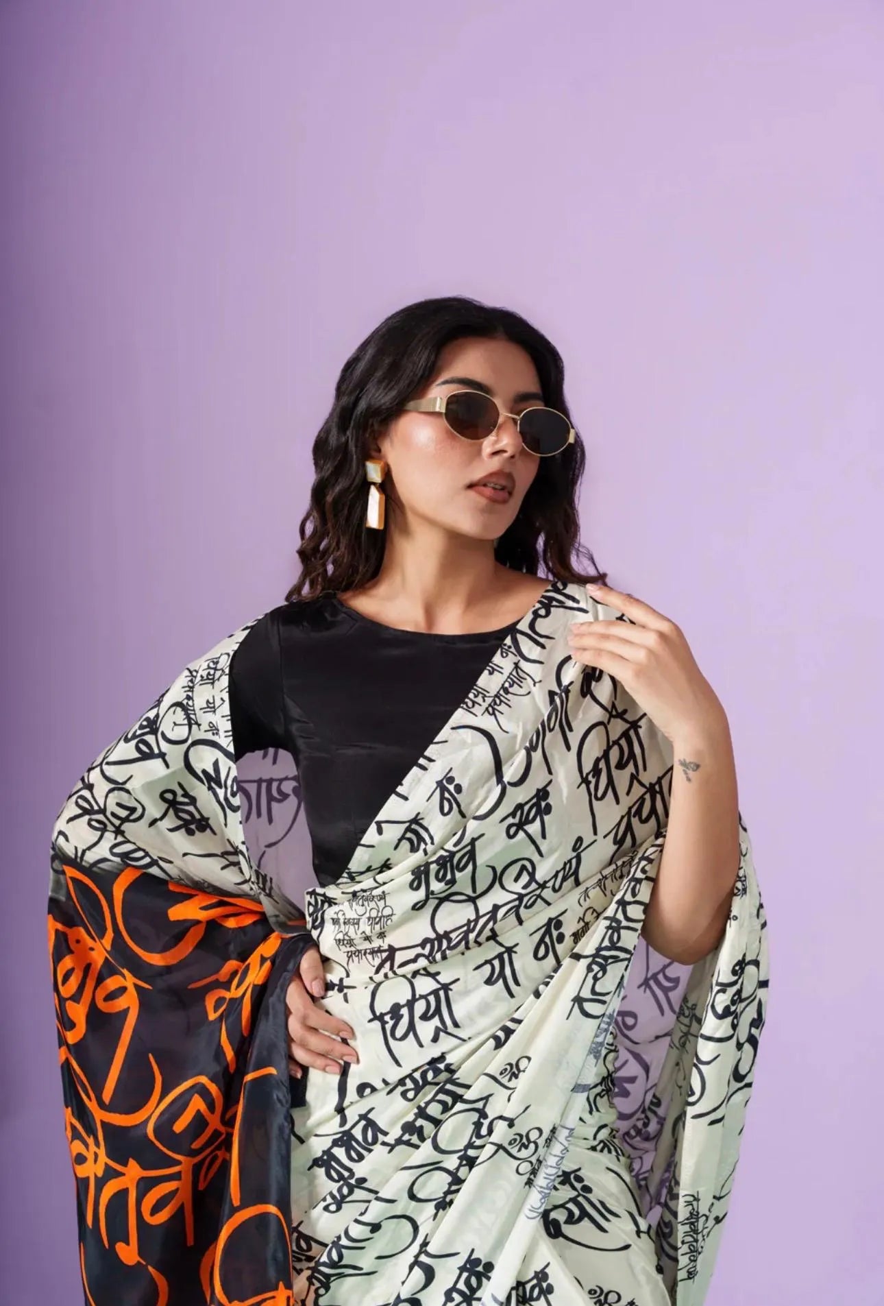 Japan Satin Devsena Digital Print Saree