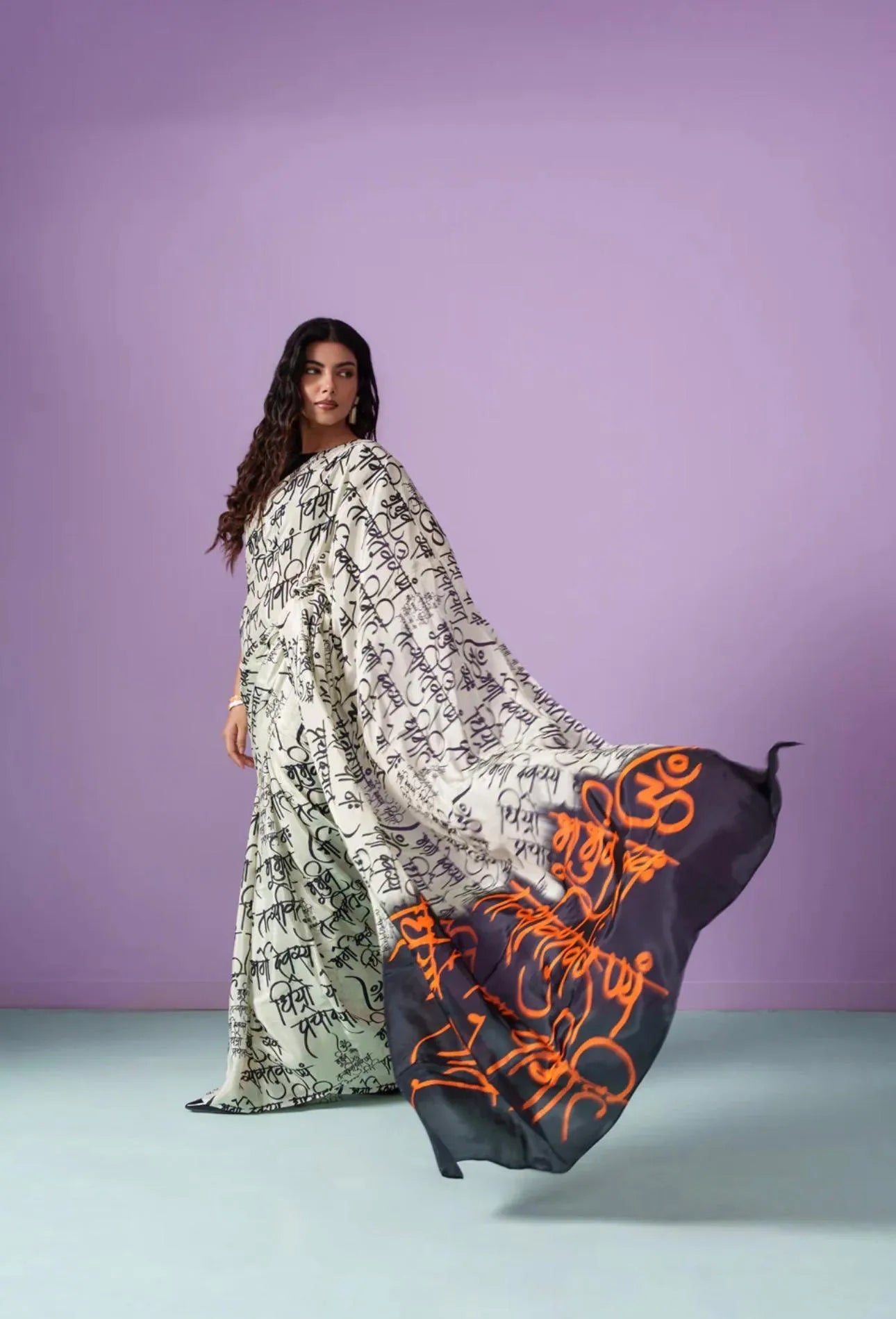 Japan Satin Devsena Digital Print Saree