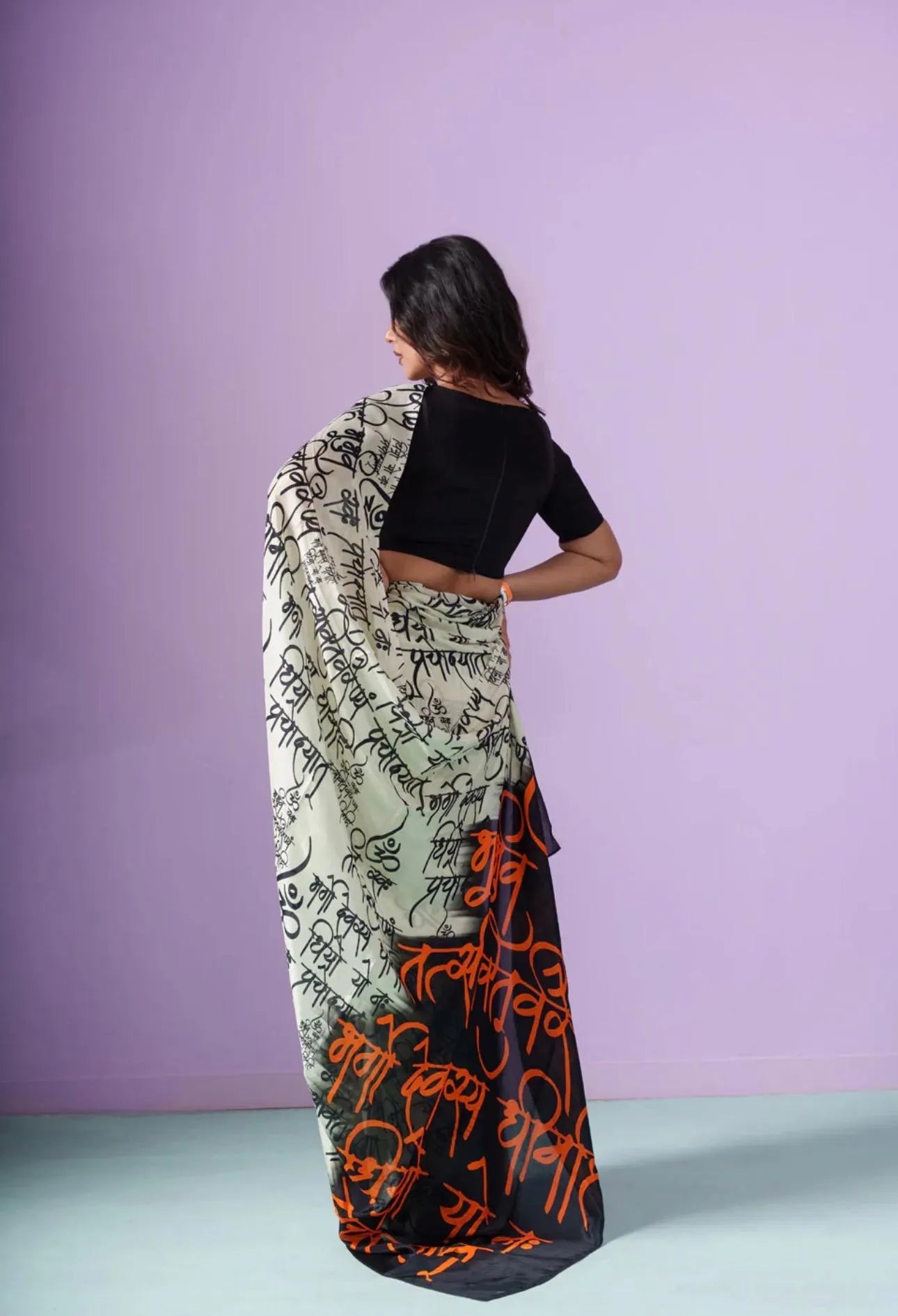 Japan Satin Devsena Digital Print Saree