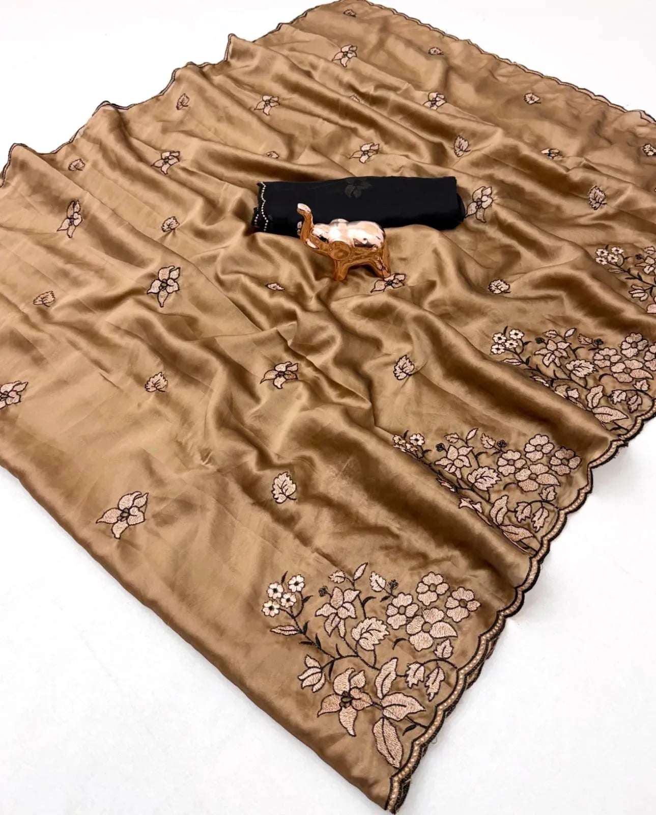Rangoli Silk Floral Zari & Thread Work Saree with C Pallu