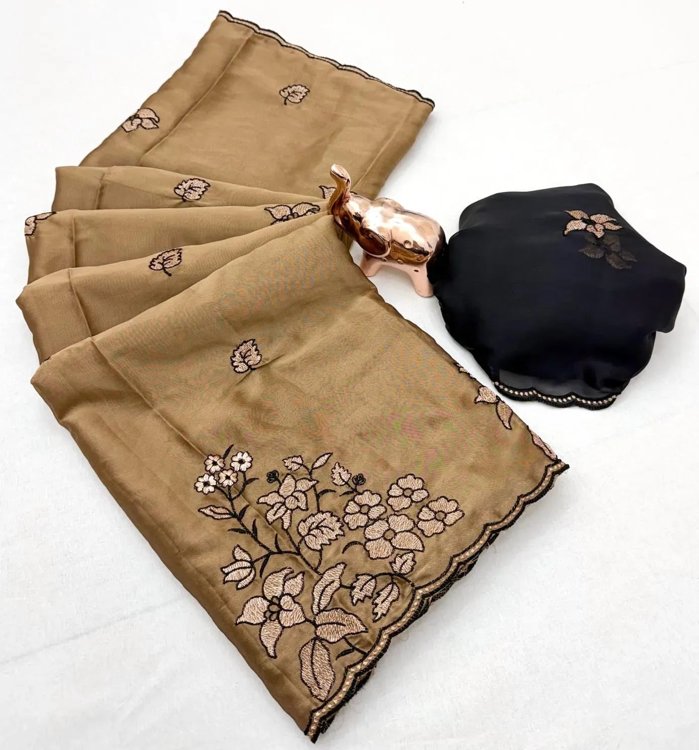 Rangoli Silk Floral Zari & Thread Work Saree with C Pallu