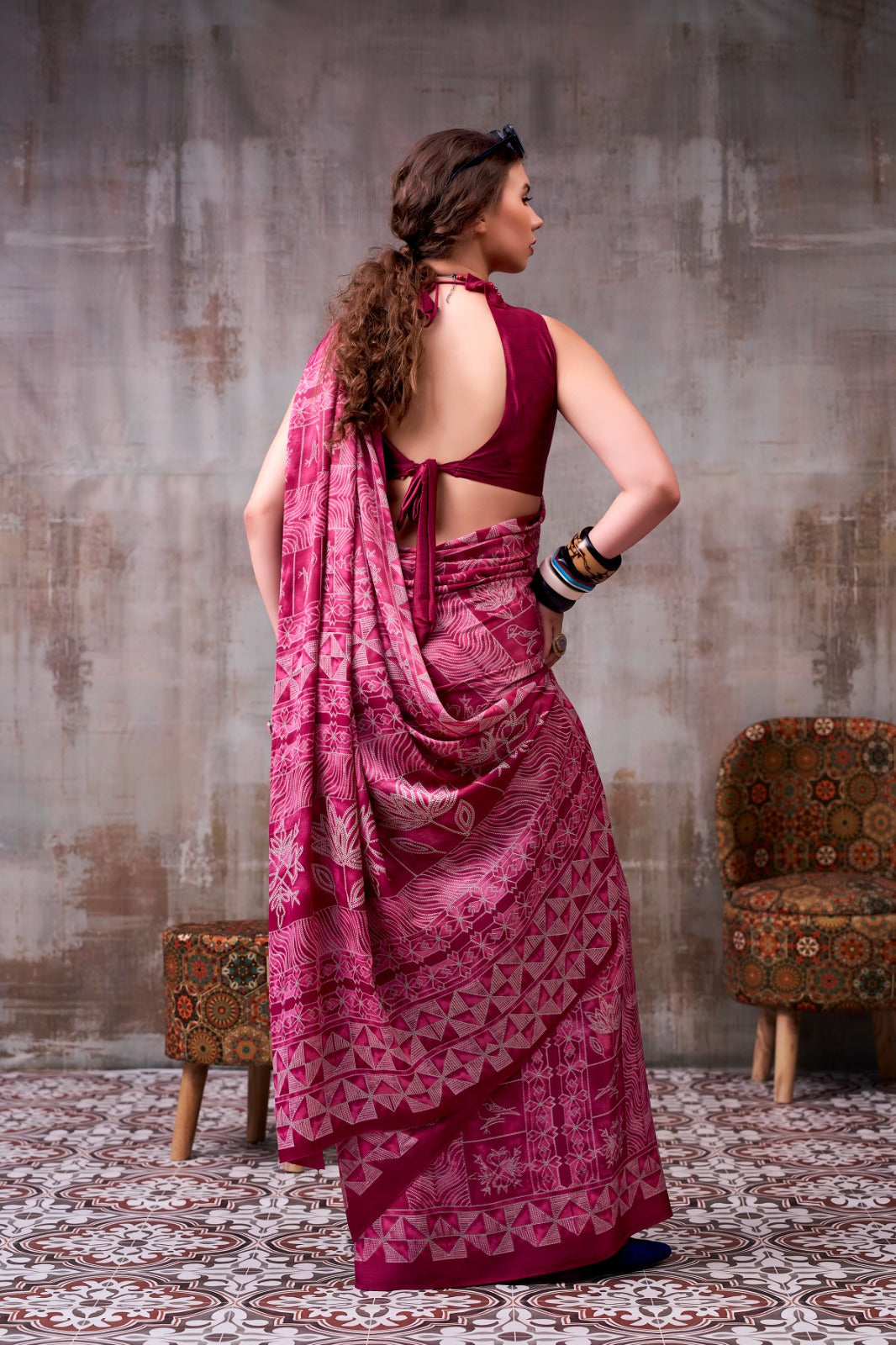 beautifully  Model Silkdigital print