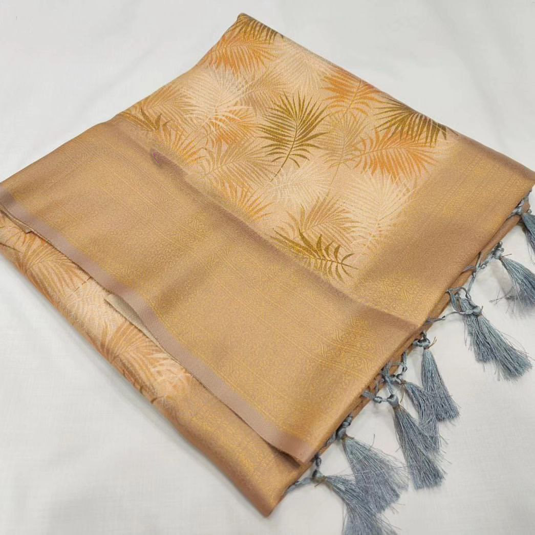 Traditional Festive Silk Saree With Modern Digital Print | Premium Collection