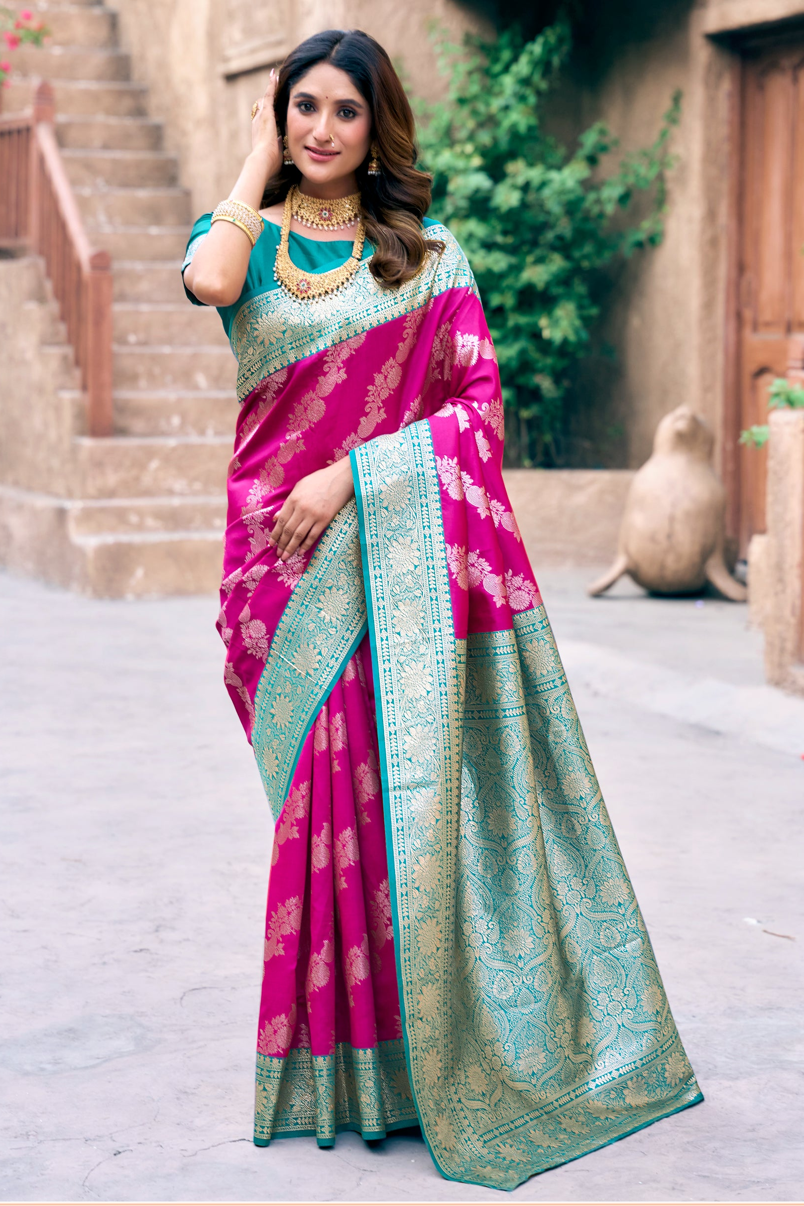 Kanjivaram Silk Saree by Sanskriti— Feel the Luxury, Wear the Legacy
