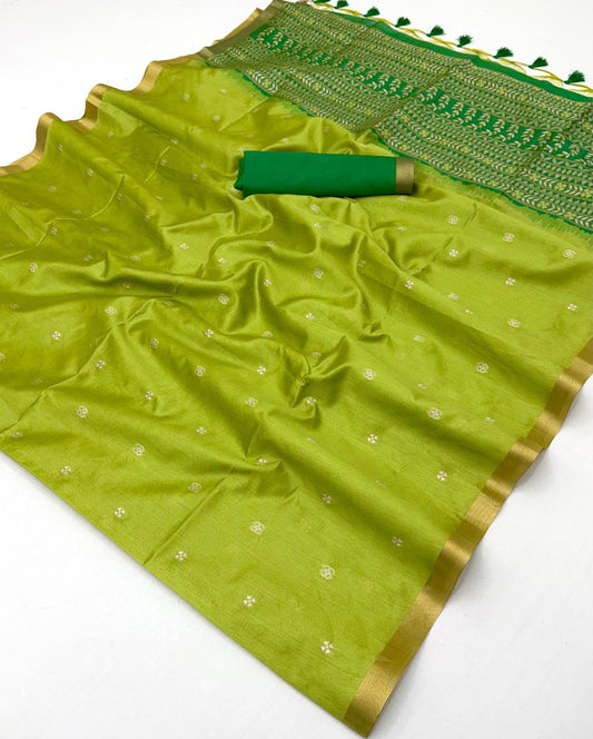 Kanoi Zardozi Rajtex Handloom Waving Silk Saree