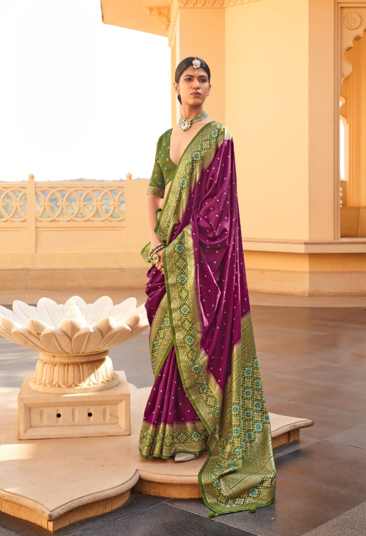 Mercerize Sigma Silk Saree with Sambalpuri Pallu