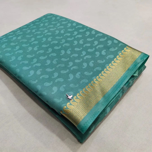 Pure South Indian Silk Saree With Woven Border Detail | Premium Collection
