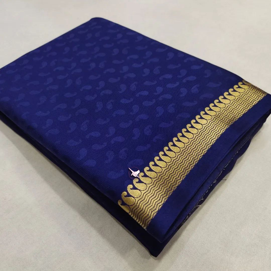 Fine Weave Mysore Silk Saree With Plain Silhouette | Premium Collection