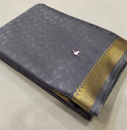 Graceful Mysore Silk Plain Saree With Border Detailing | Premium Collection