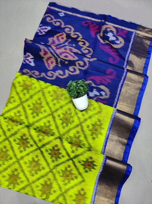 Classic Pochampally Ikkat Silk Saree For Ethnic Celebrations | Premium Collection