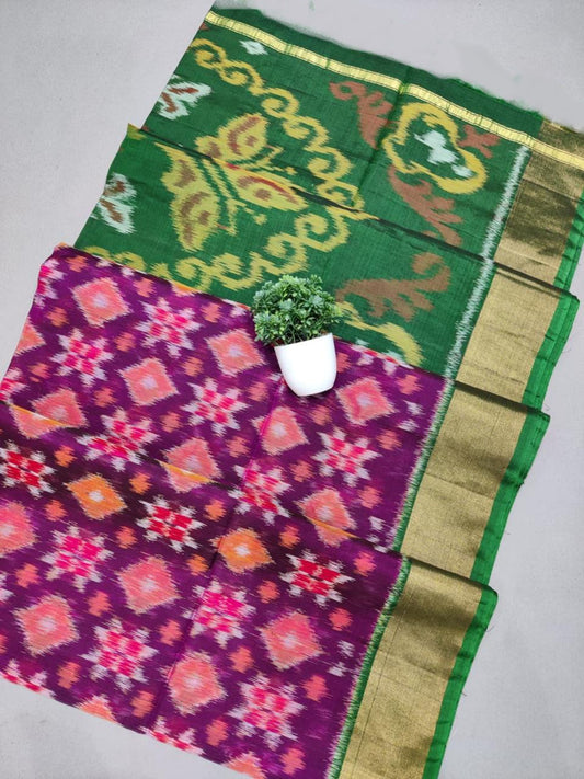 Majestic Festival Ready Pochampally Silk Saree With Ikkat Design | Premium Collection