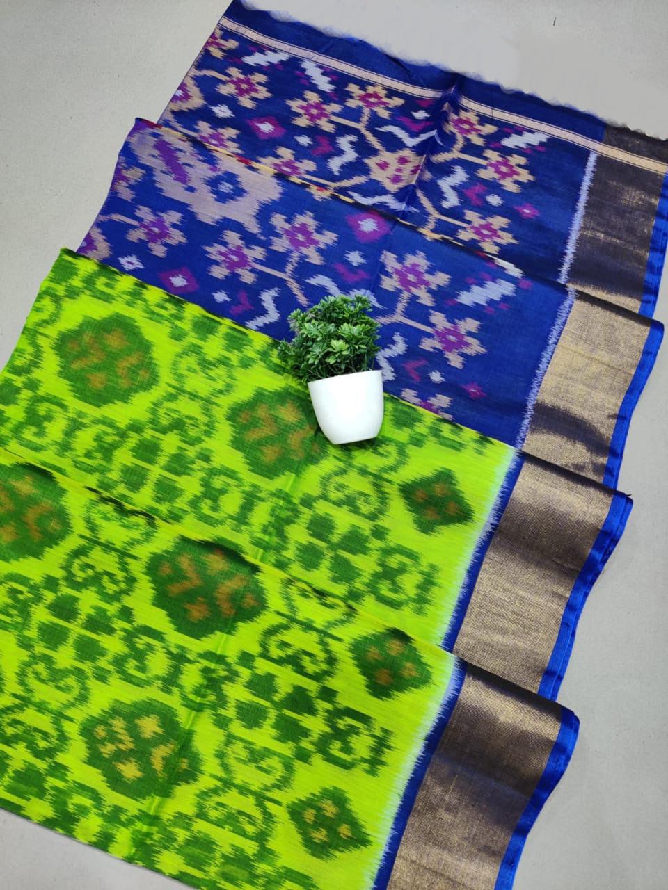 Handloom Inspired Pochampally Silk Ikkat Saree For Festivals | Premium Collection