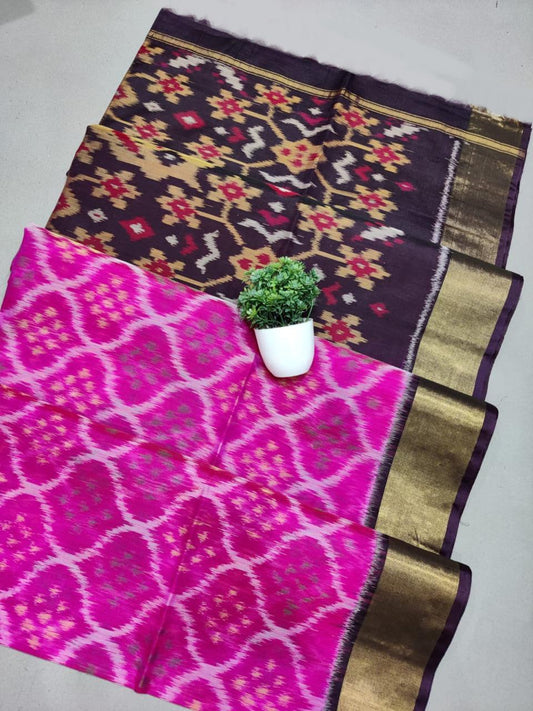 Elegant Soft Silk Pochampally Ikkat Saree For Festive Occasions | Premium Collection