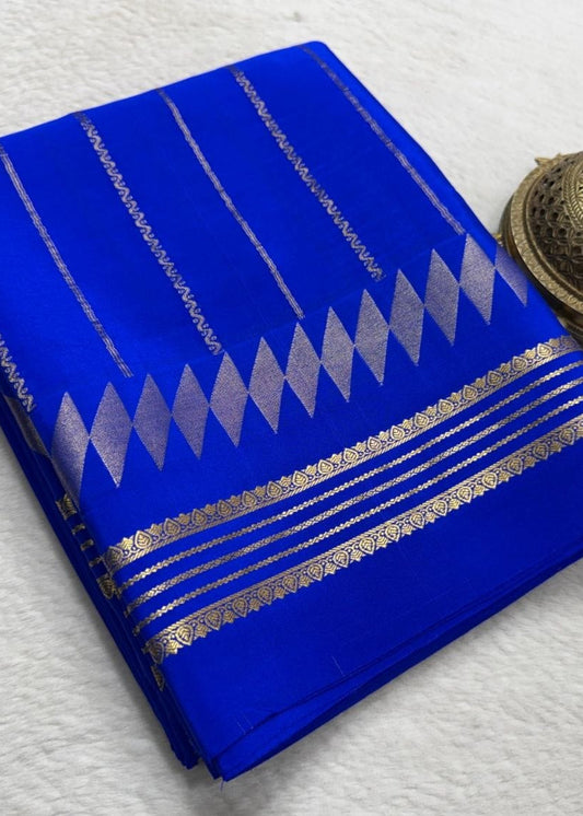 Golden Zari Soft Silk Festive Saree
