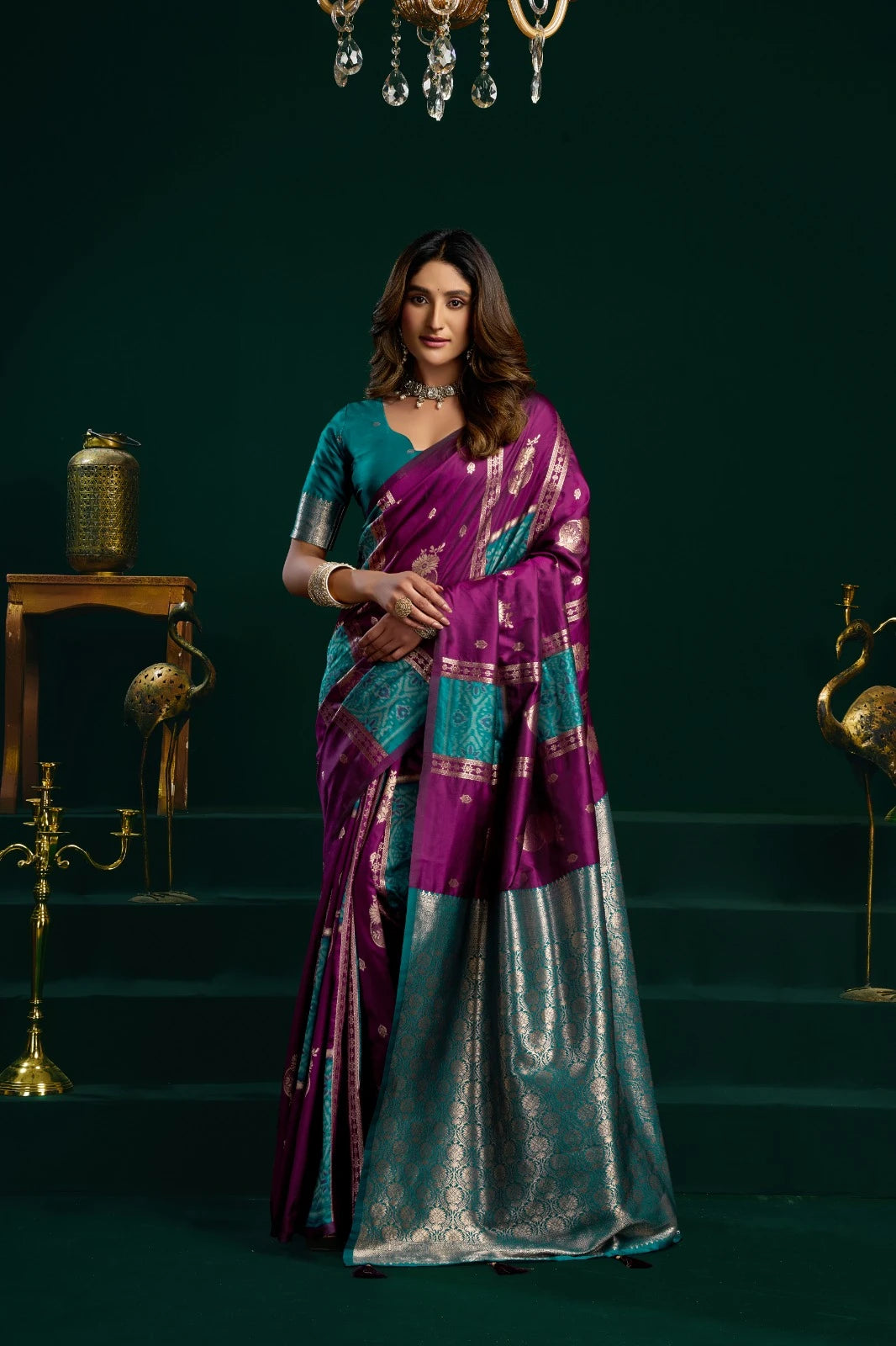 Swara Banarasi Soft Silk Zari Weaving Saree