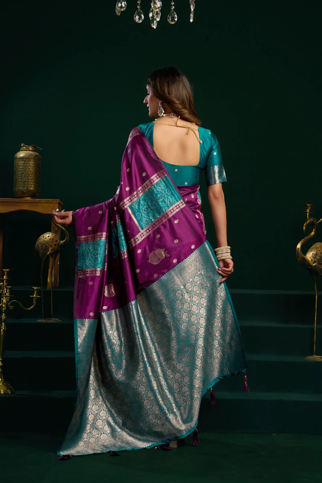 Swara Banarasi Soft Silk Zari Weaving Saree